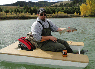 Montana Made Foam Fishing Boats, One Man Fishing Boats